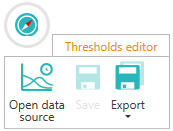 Figure 8 - Data source selection button for the Automatic Threshold Calculation (ATC) module in the VIBnavigator environment