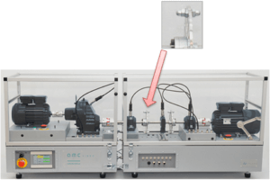 Picture 3. Introduction of imbalance at the AV TEST BENCH stand