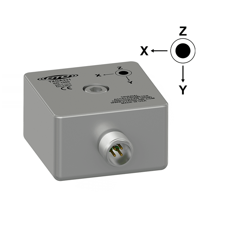Akcelerometry 3-osiowe 1000 mV/g